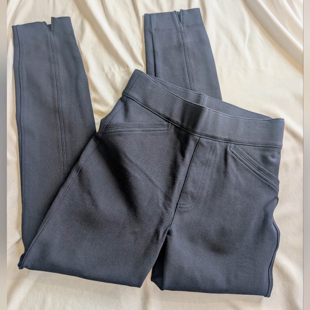 SPANX High-Waist Casual Ponte Leggings - Navy Blue